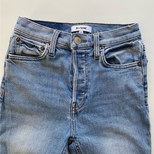 Redone 90s high rise crop ankle